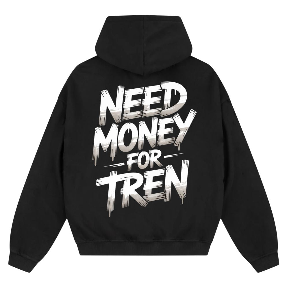 Need Money For Tren Oversize Zipper Hoodie