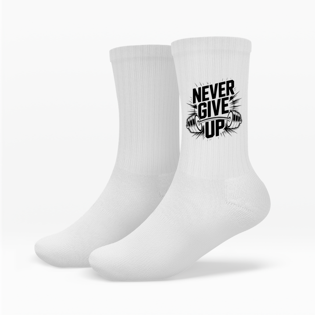 Never Give Up Socken