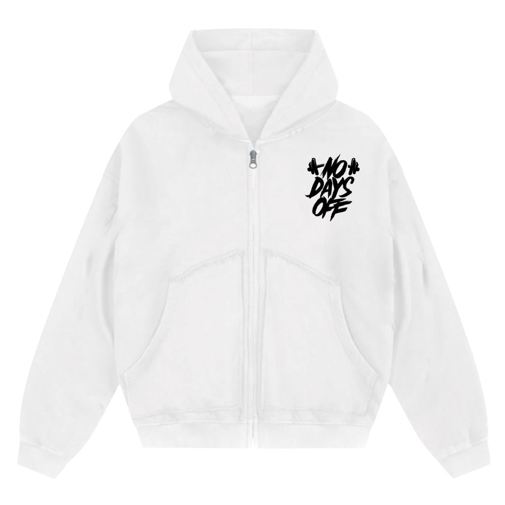 No Days Off Oversize Zipper Hoodie