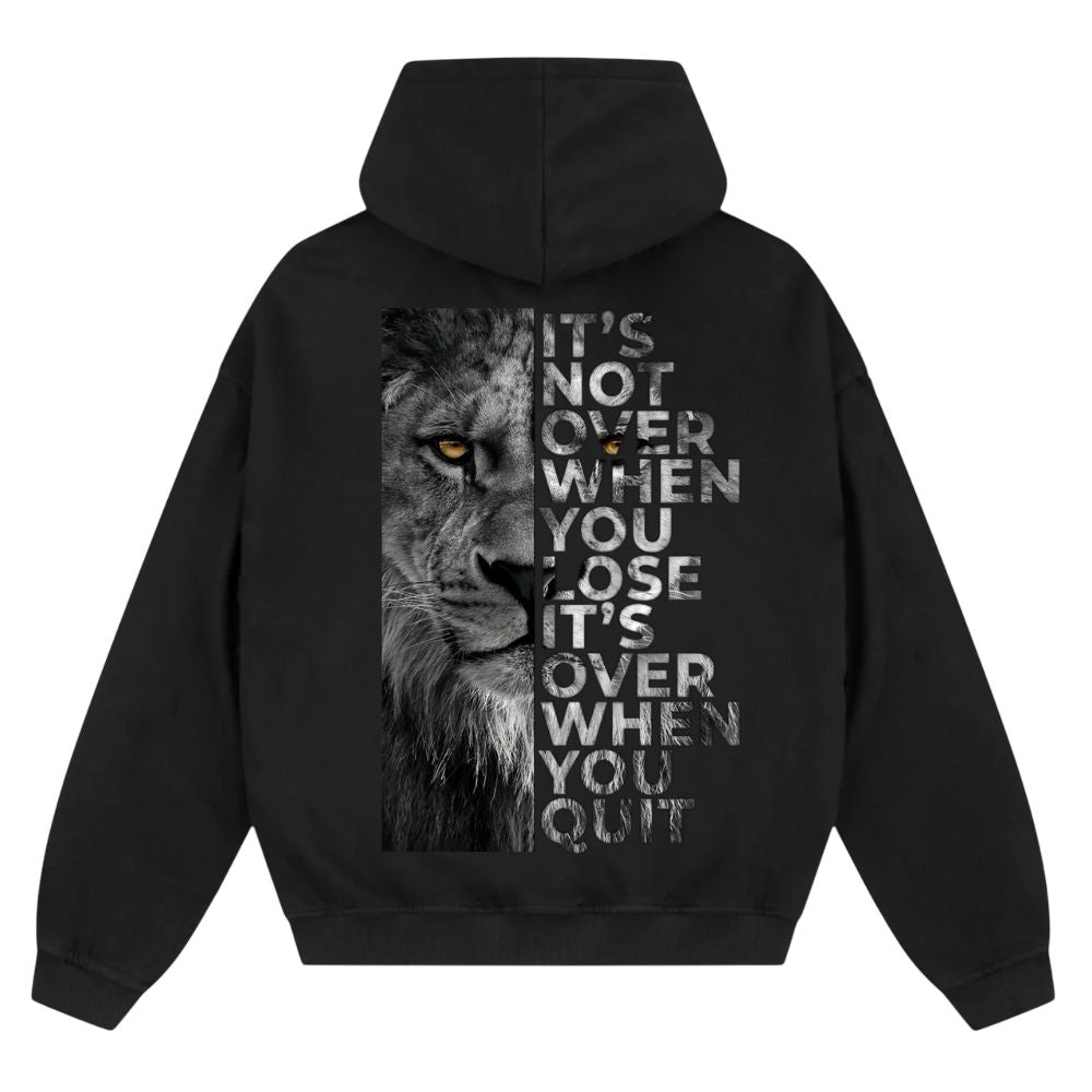 Not Over Oversize Zipper Hoodie