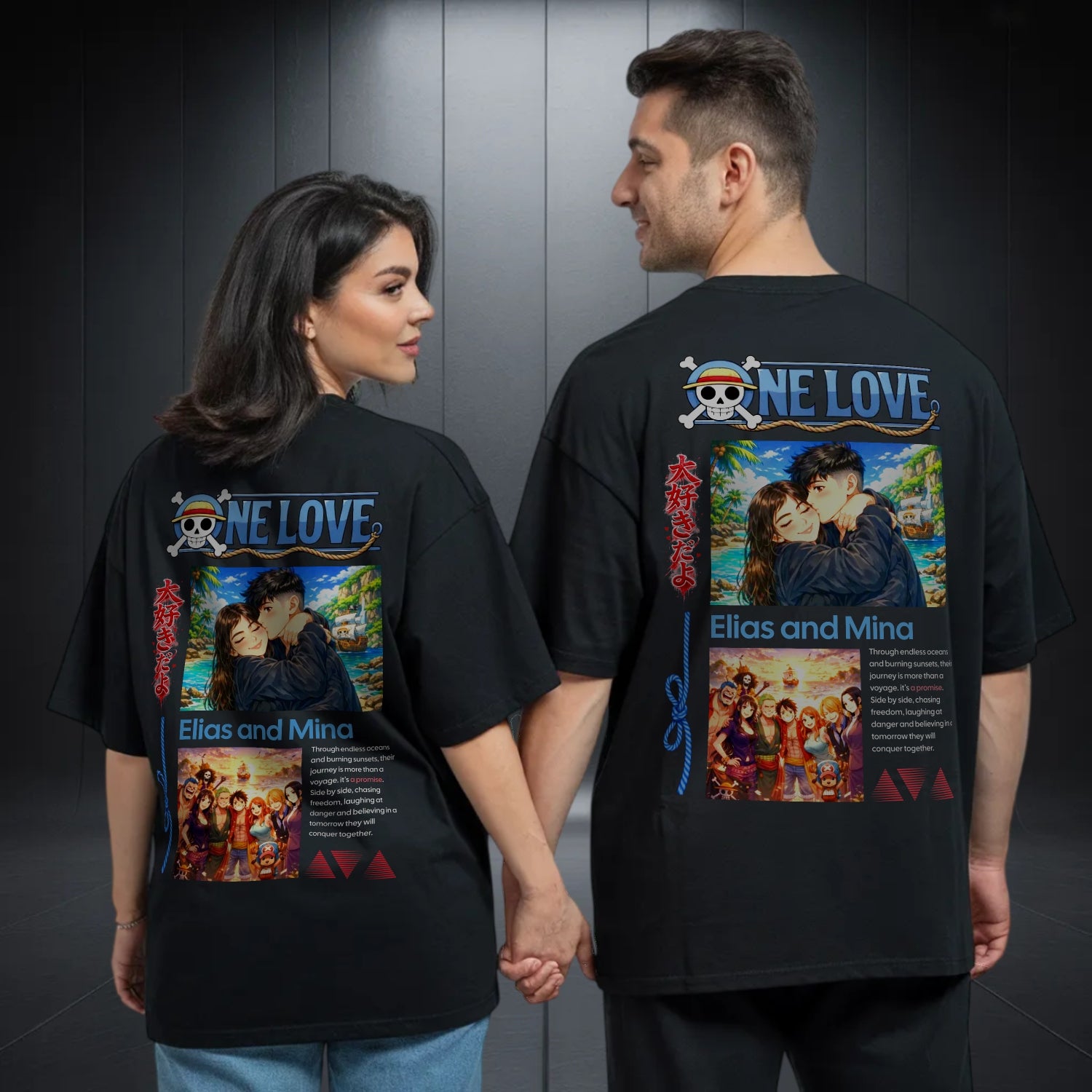 One Love Oversize Shirt Personalisiert