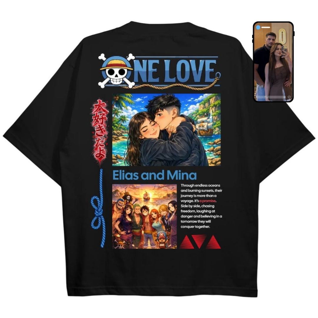 One Love Oversize Shirt Personalisiert
