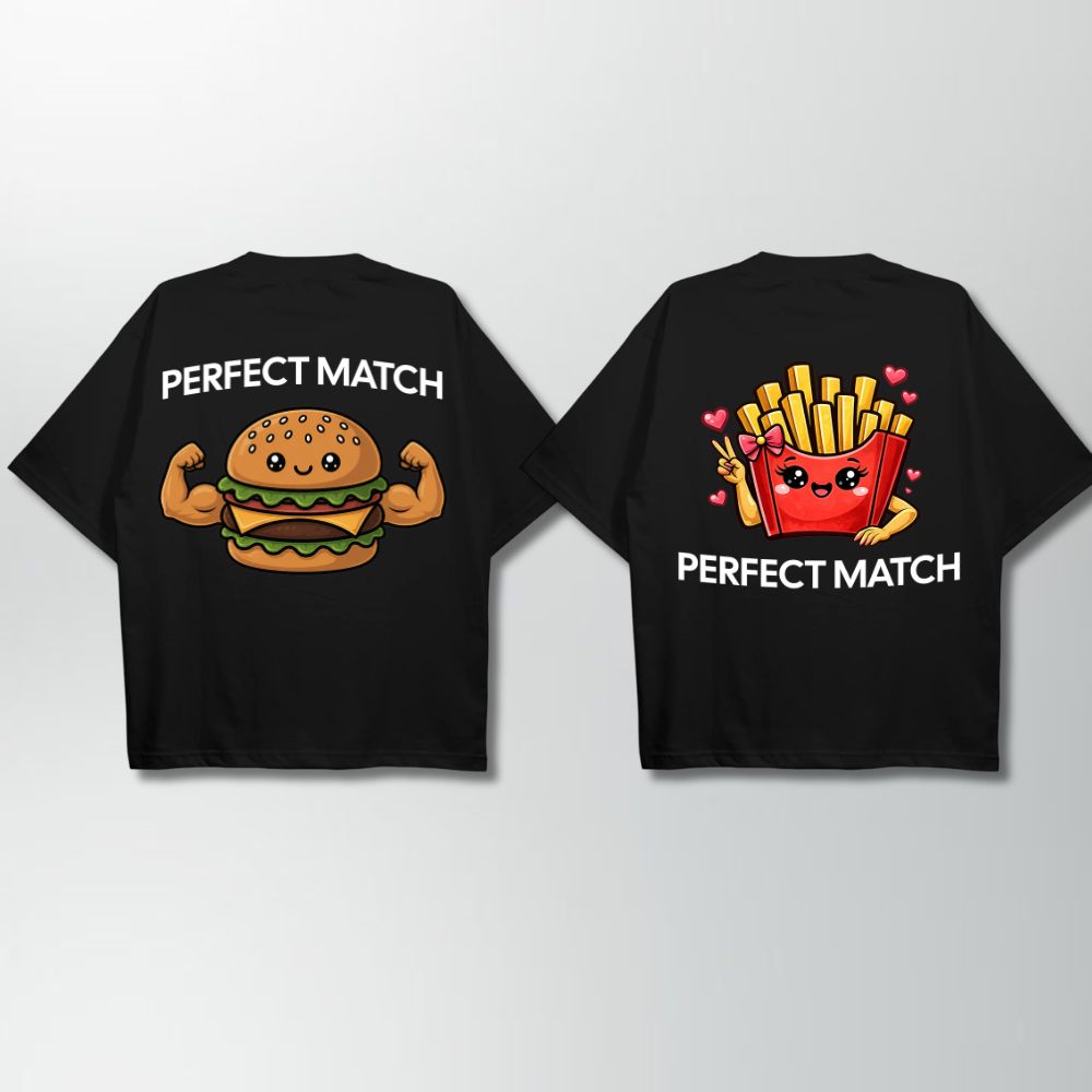 Perfect Match Couple Oversize Shirt