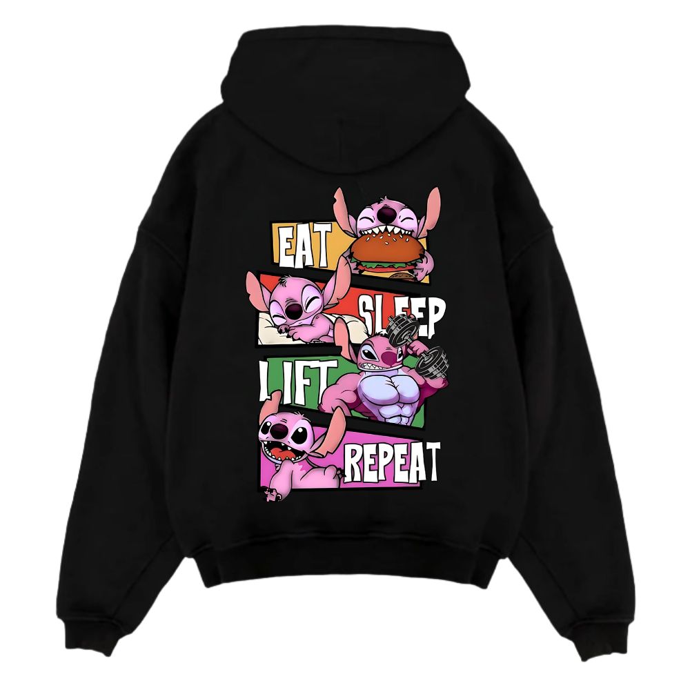 Eat Sleep Lift Repeat Oversize Hoodie