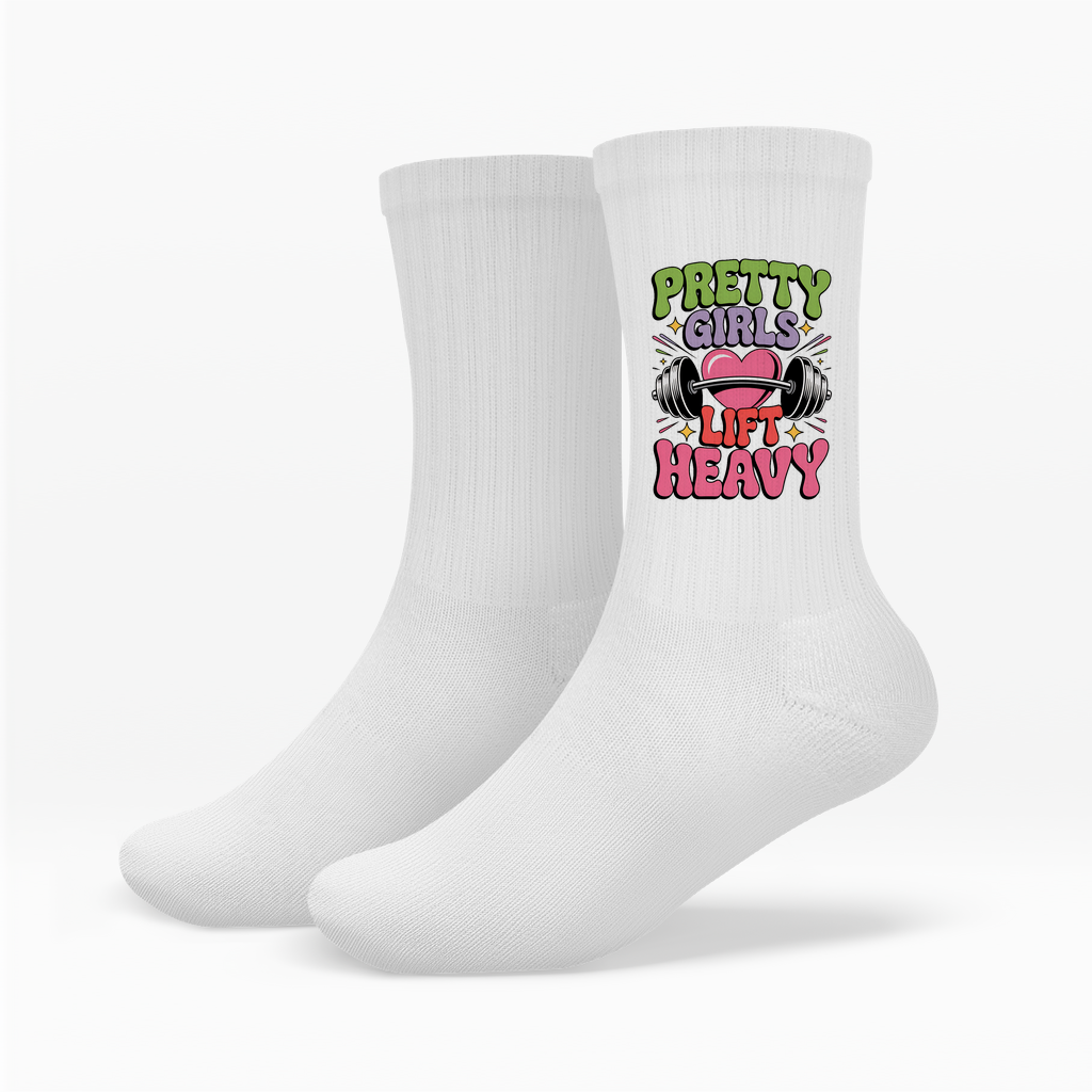 Pretty Girls Lift Heavy Socken