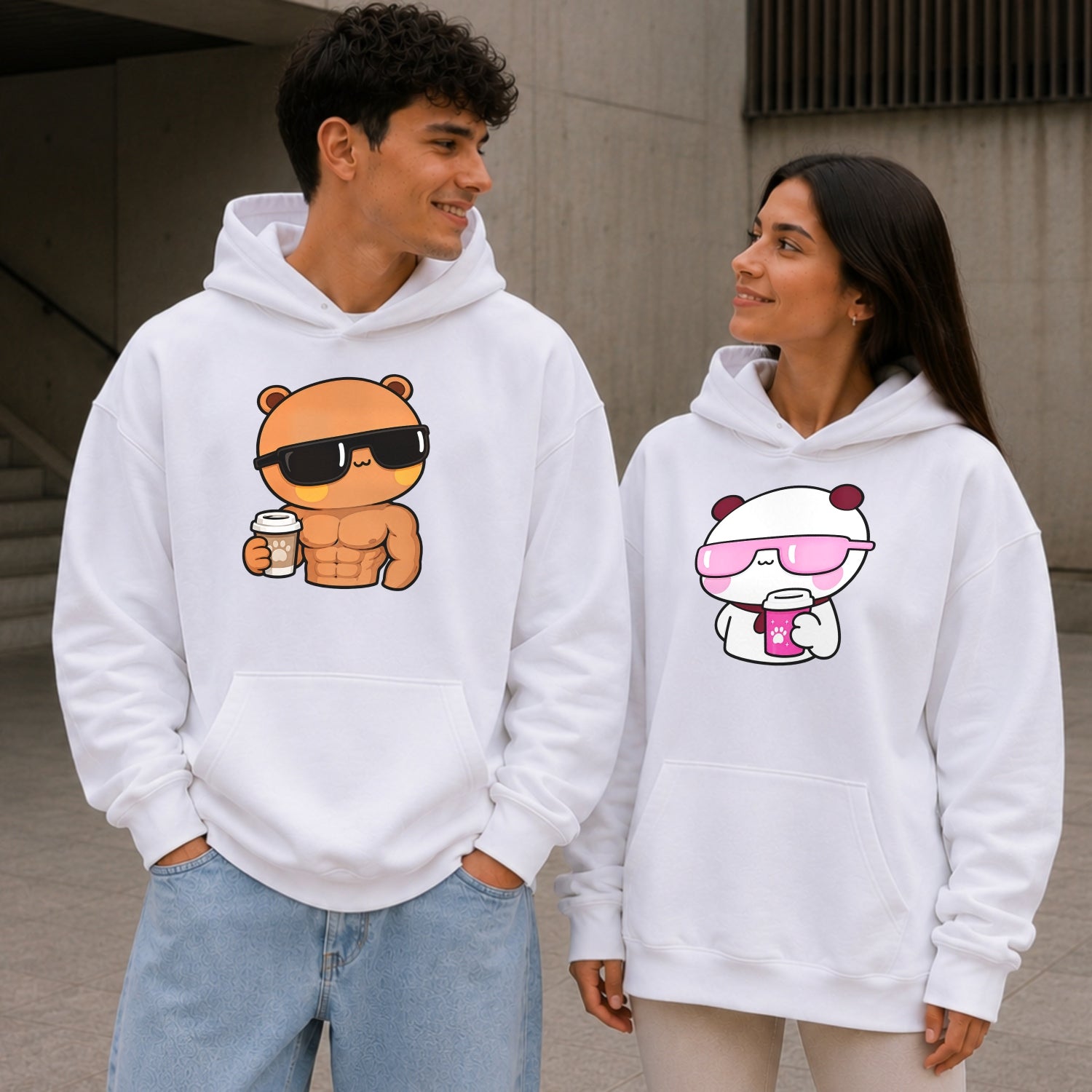Pumpi Puffy Couple Hoodie