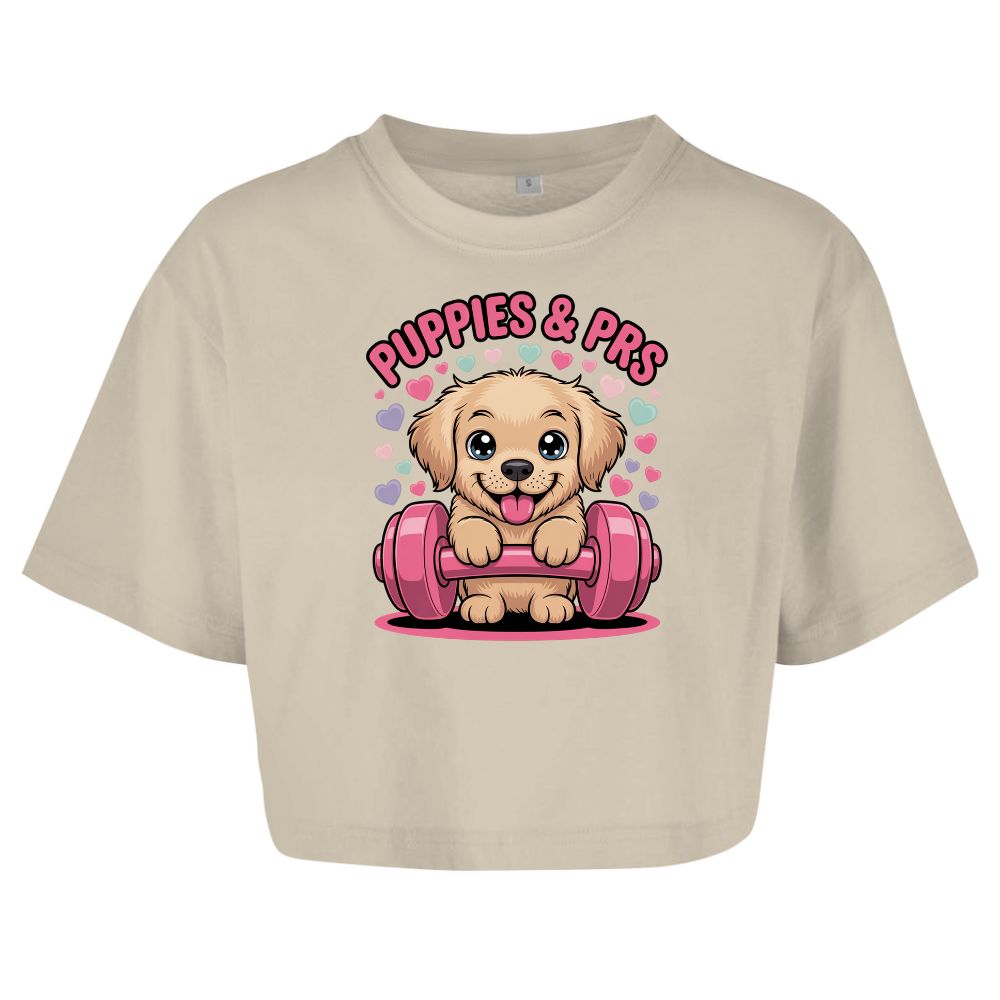 Puppies And PRS Oversize Crop Top