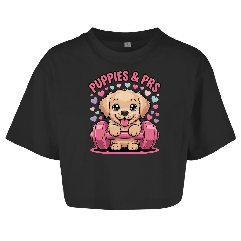 Puppies And PRS Oversize Crop Top