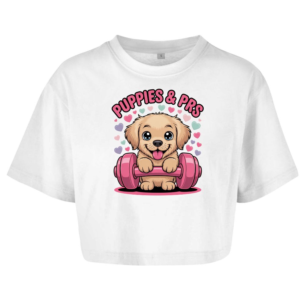 Puppies And PRS Oversize Crop Top