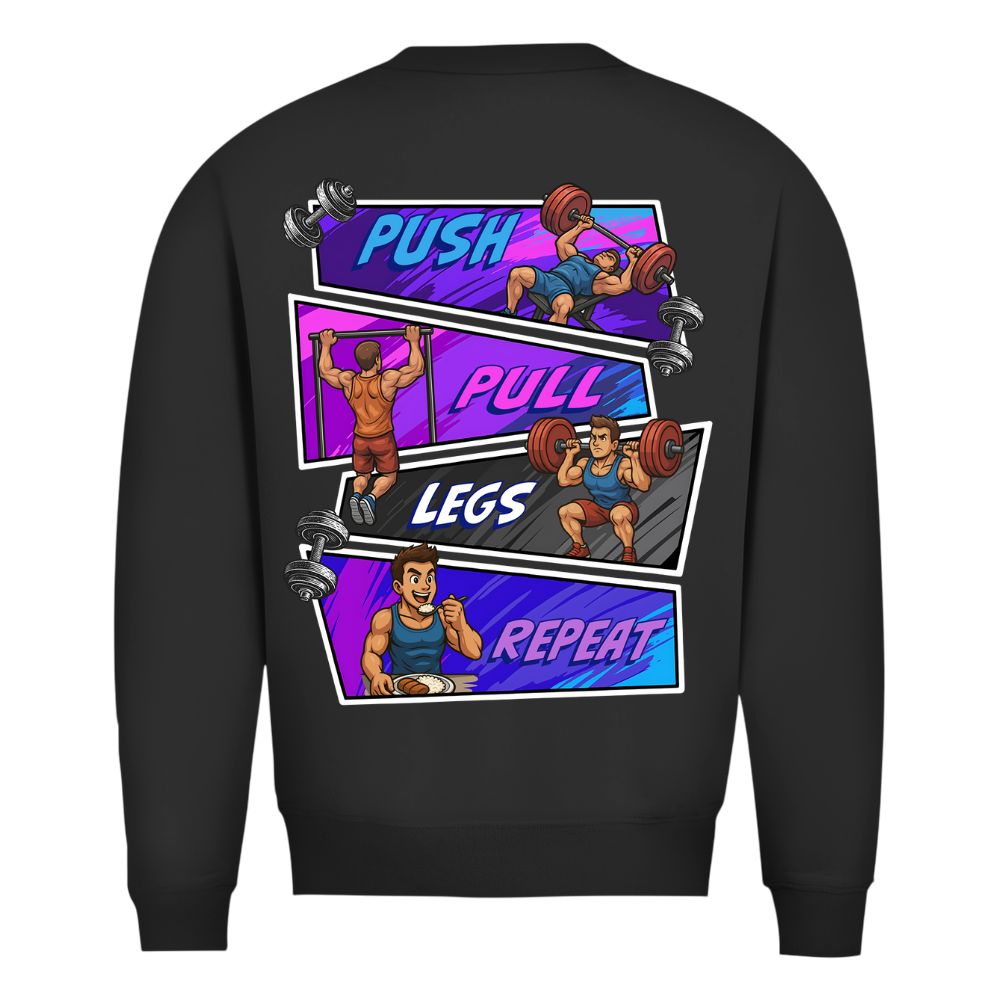 Push Pull Legs Repeat Sweatshirt