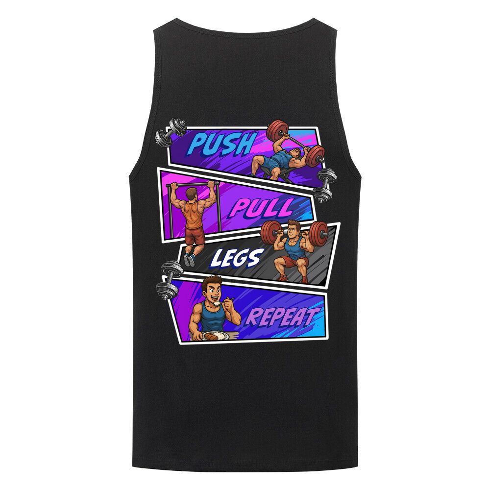 Push Pull Legs Repeat Tank Top