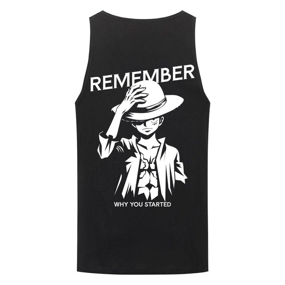Remember Why You Started Ruffy Pirate Tank Top