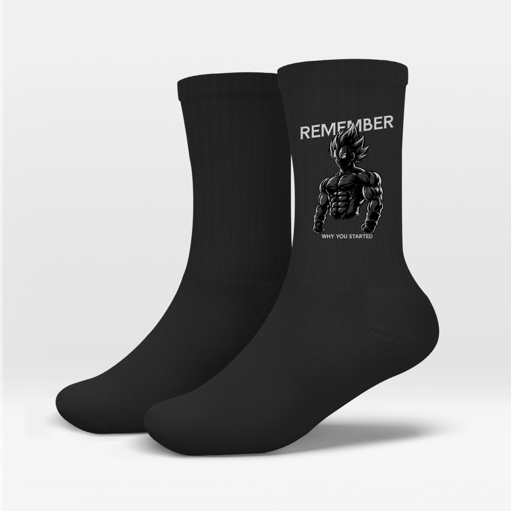 Remember Why You Started Vegeta Socken
