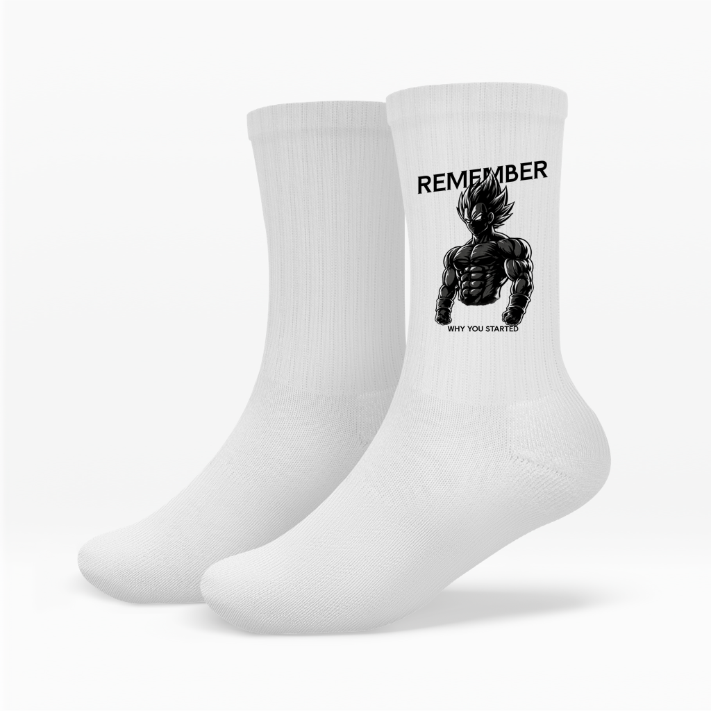 Remember Why You Started Vegeta Socken