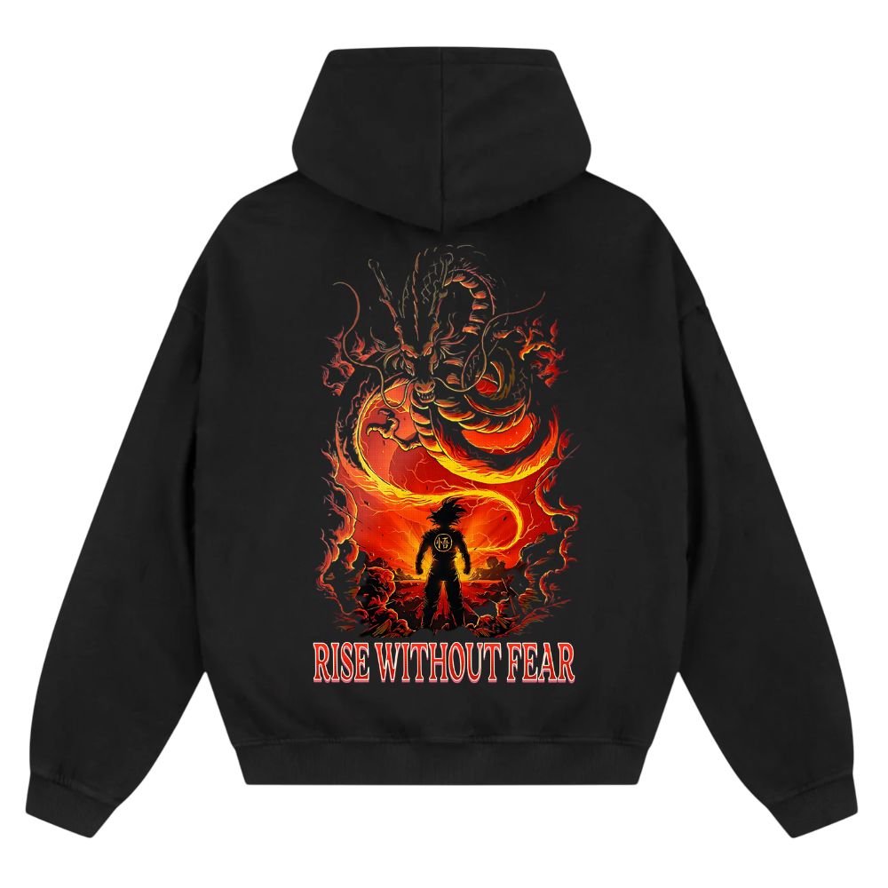 Rise Without Fear Oversize Zipper Hoodie