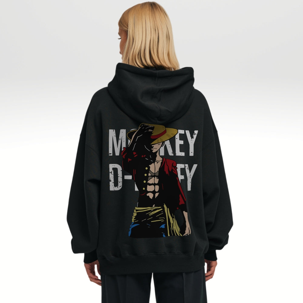 Ruffy Oversize Hoodie