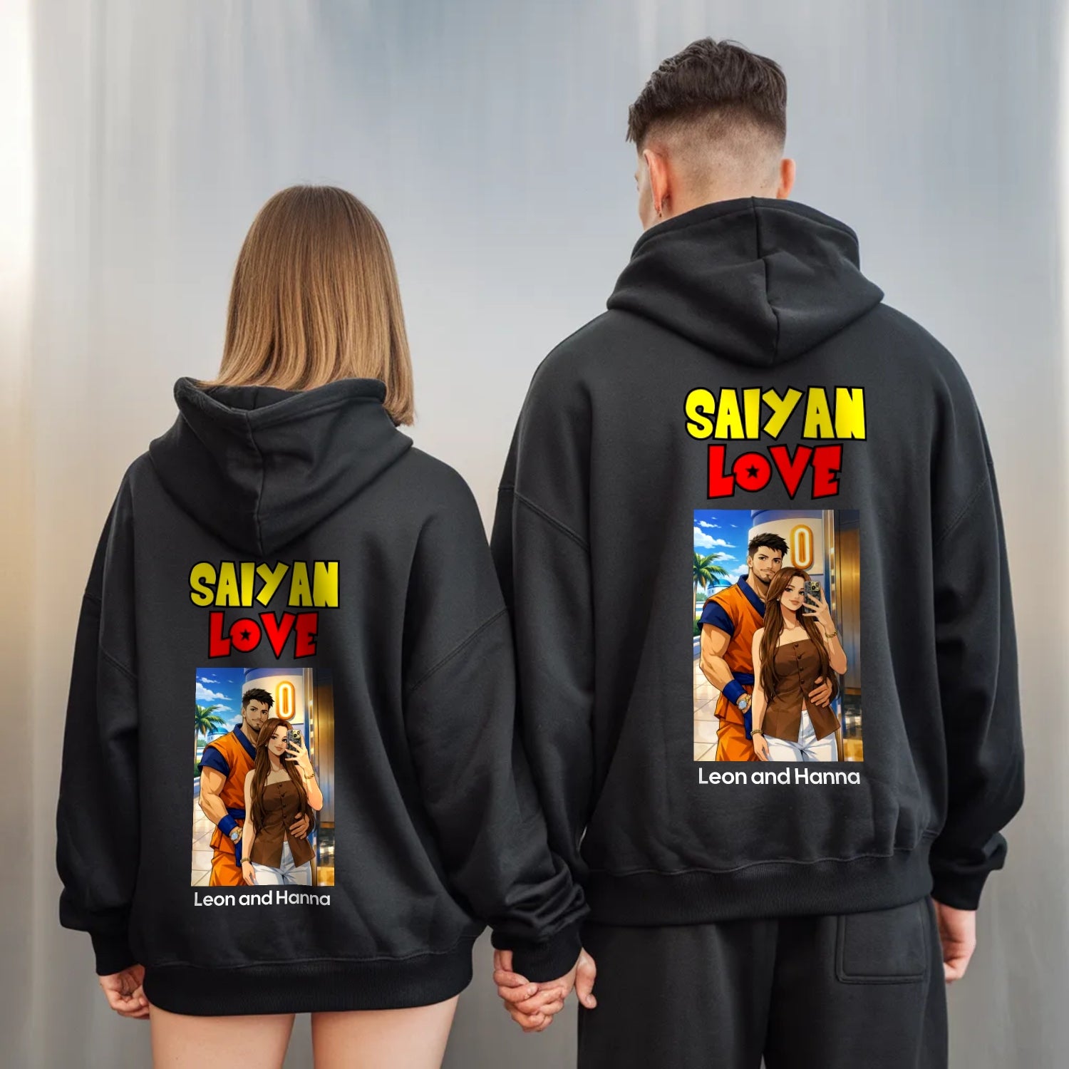 Saiyan Love Hoodie Personalisiert