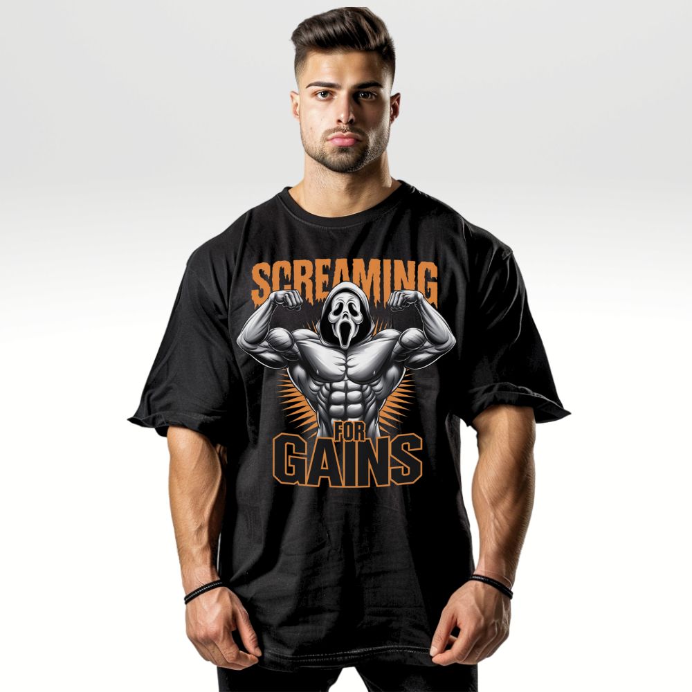 Screaming For Gains Oversize Shirt