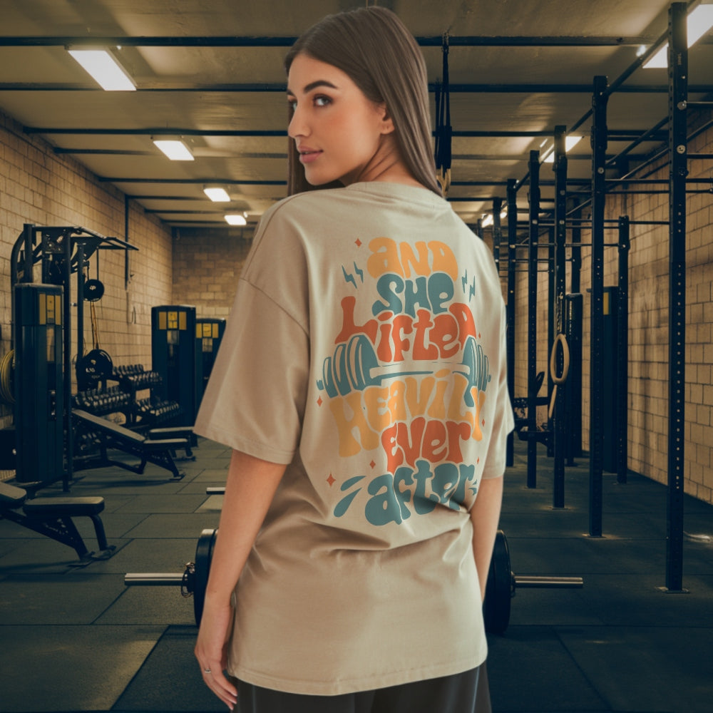 She Lifted Heavily Ever After Oversize Shirt