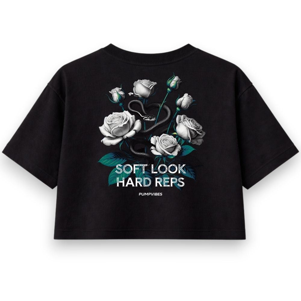 Soft Look Hard Reps Oversize Crop Top