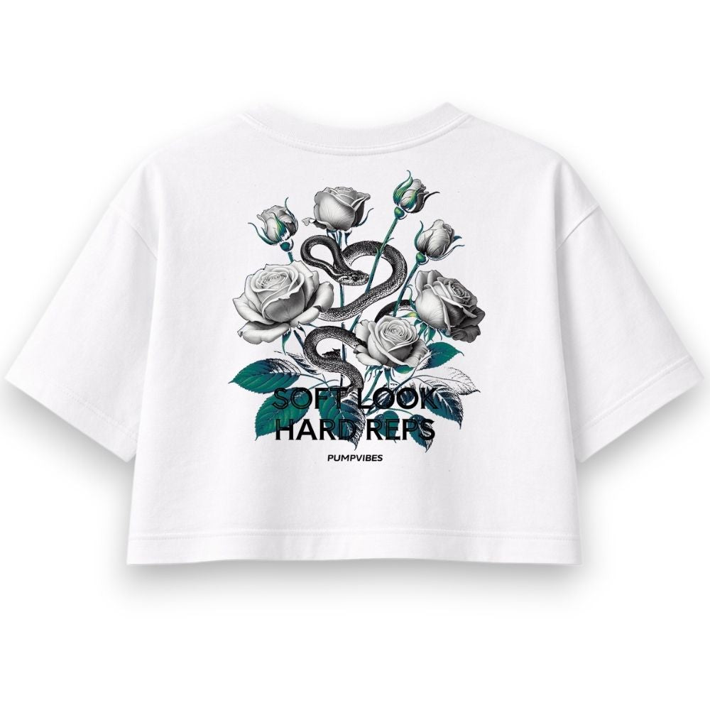 Soft Look Hard Reps Oversize Crop Top