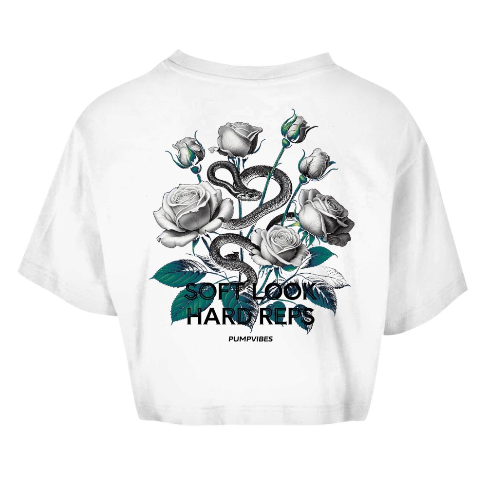 Soft Look Hard Reps Oversize Crop Top