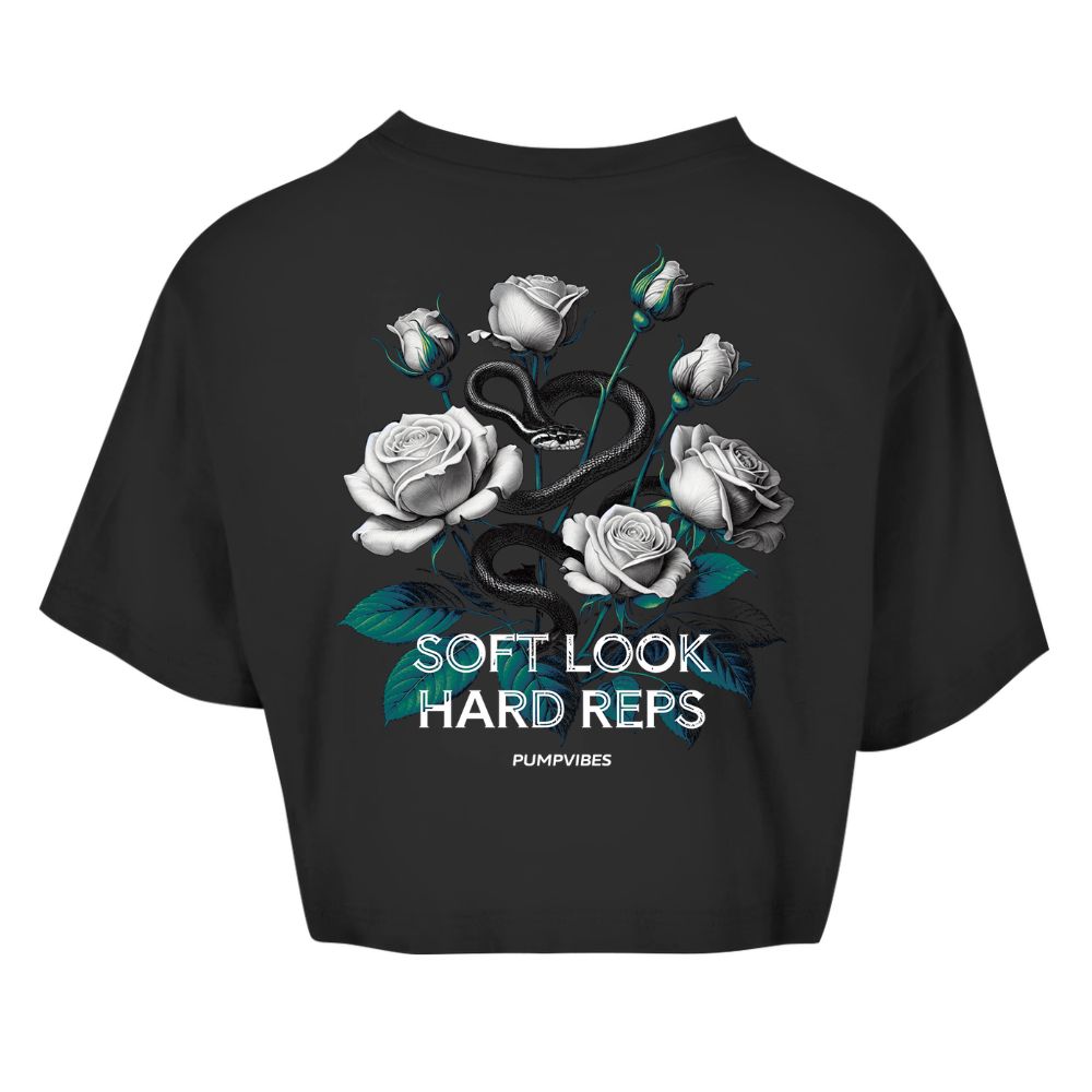 Soft Look Hard Reps Oversize Crop Top