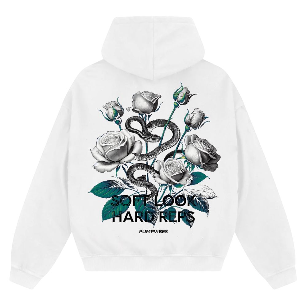 Soft Look Hard Reps Oversize Zipper Hoodie