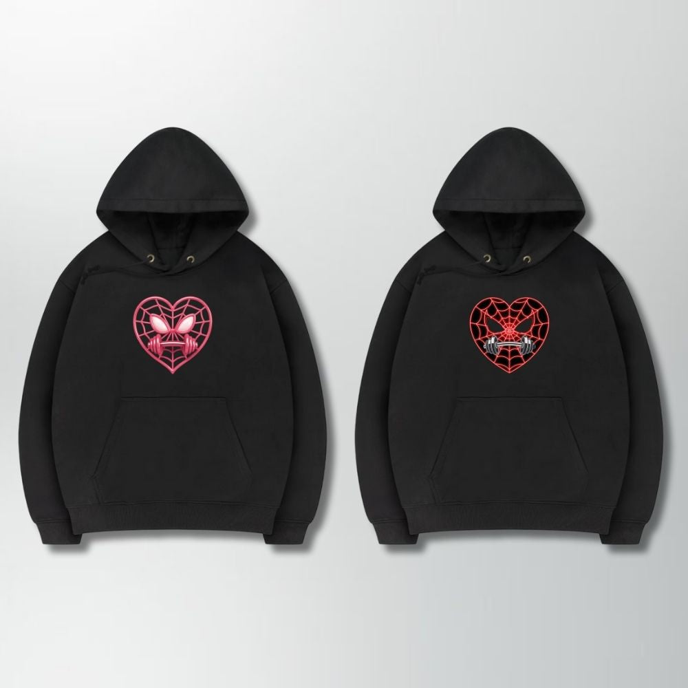Spider Love Couple Hoodie