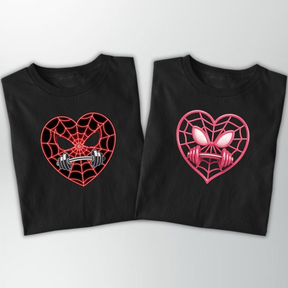 Spider Love Couple Shirt