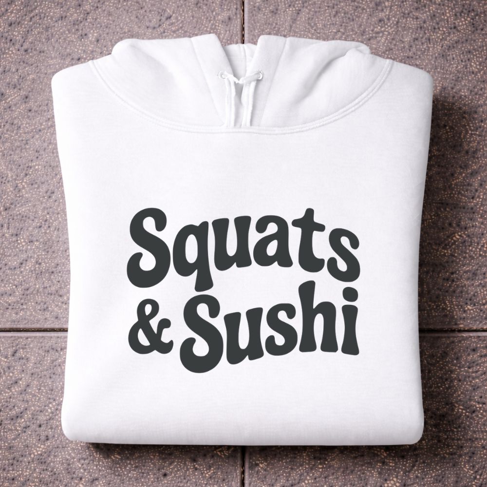 Squats And Sushi Oversize Hoodie