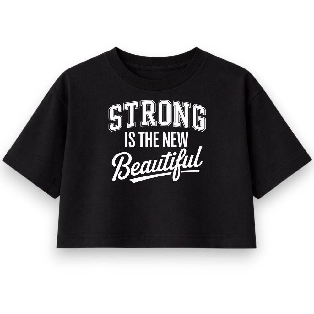 Strong Is The New Beautiful Oversize Crop Top