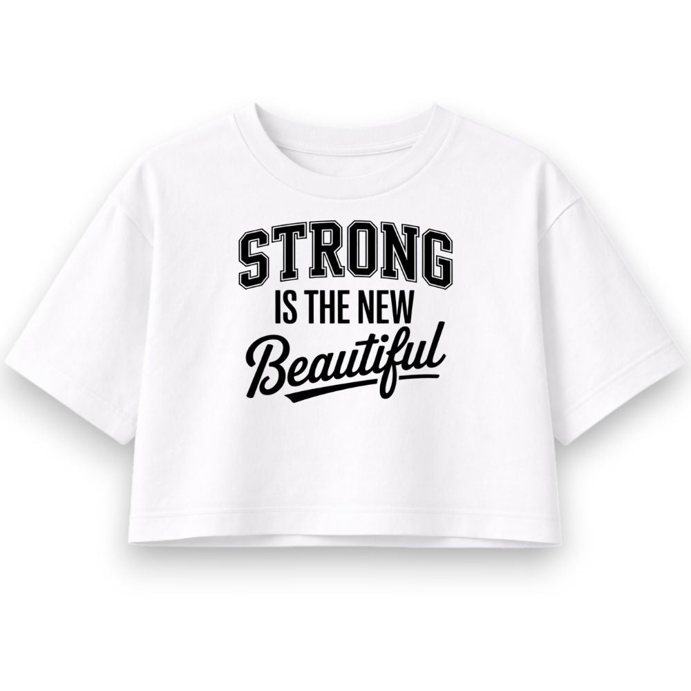 Strong Is The New Beautiful Oversize Crop Top