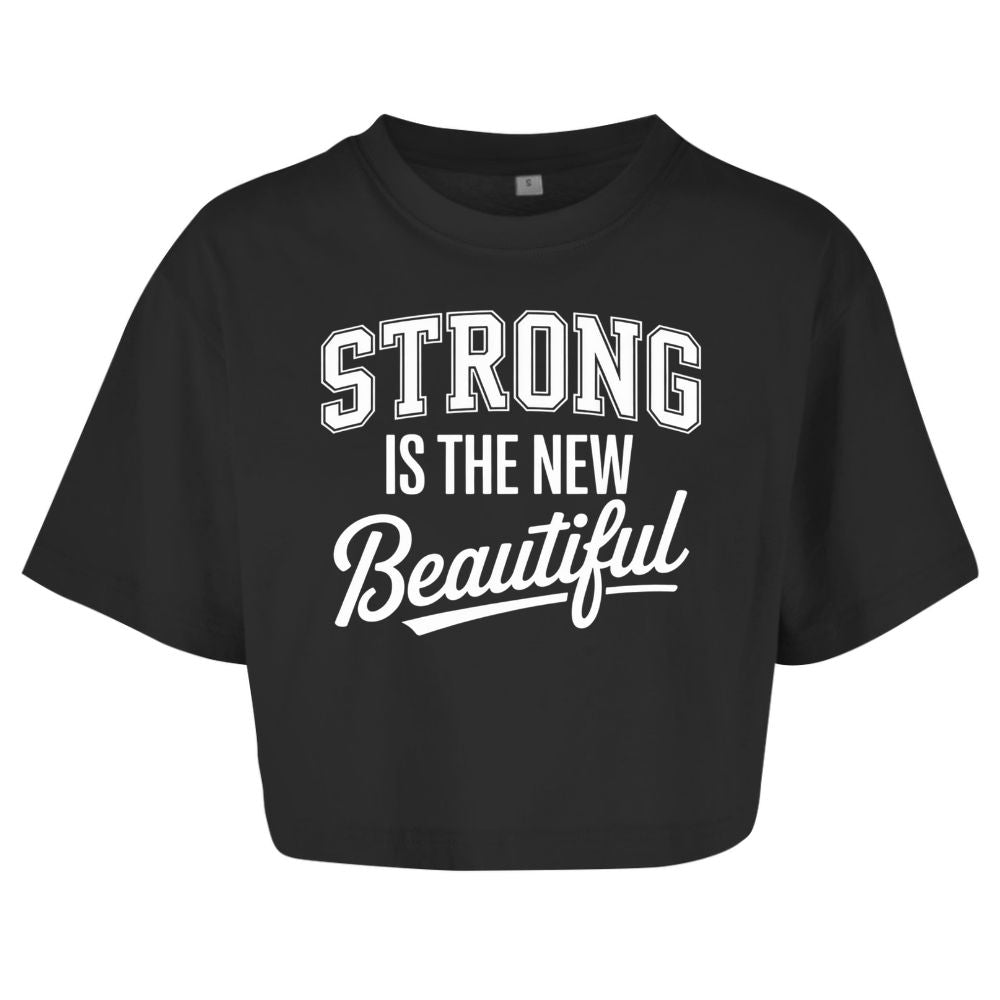 Strong Is The New Beautiful Oversize Crop Top