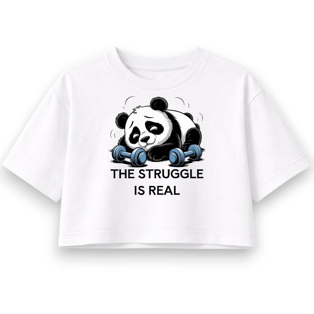 Struggle Is Real Oversize Crop Top