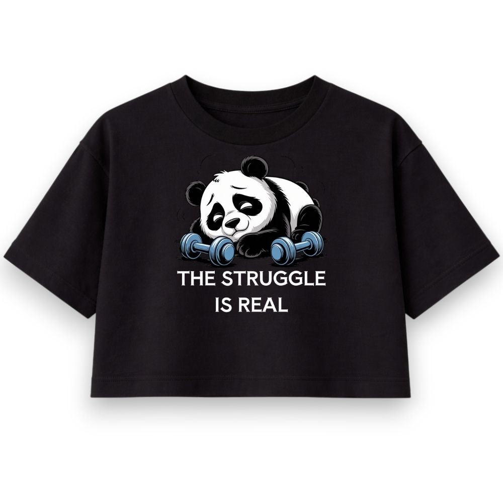 Struggle Is Real Oversize Crop Top