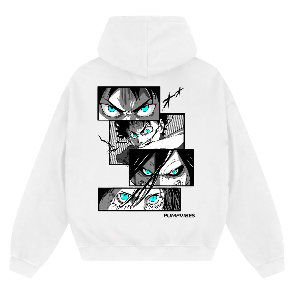 Tatakae Oversize Zipper Hoodie