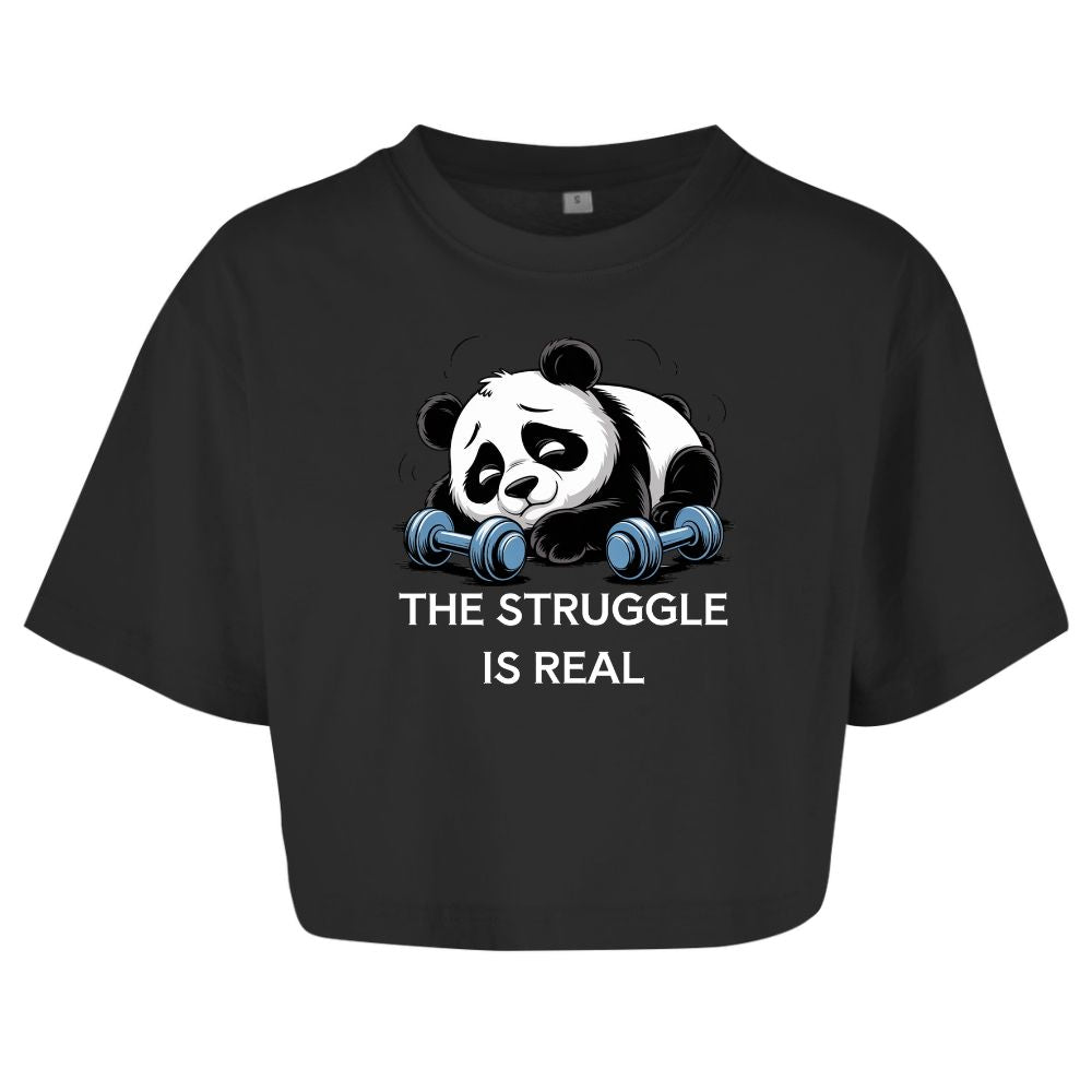 The Struggle Is Real Oversize Crop Top