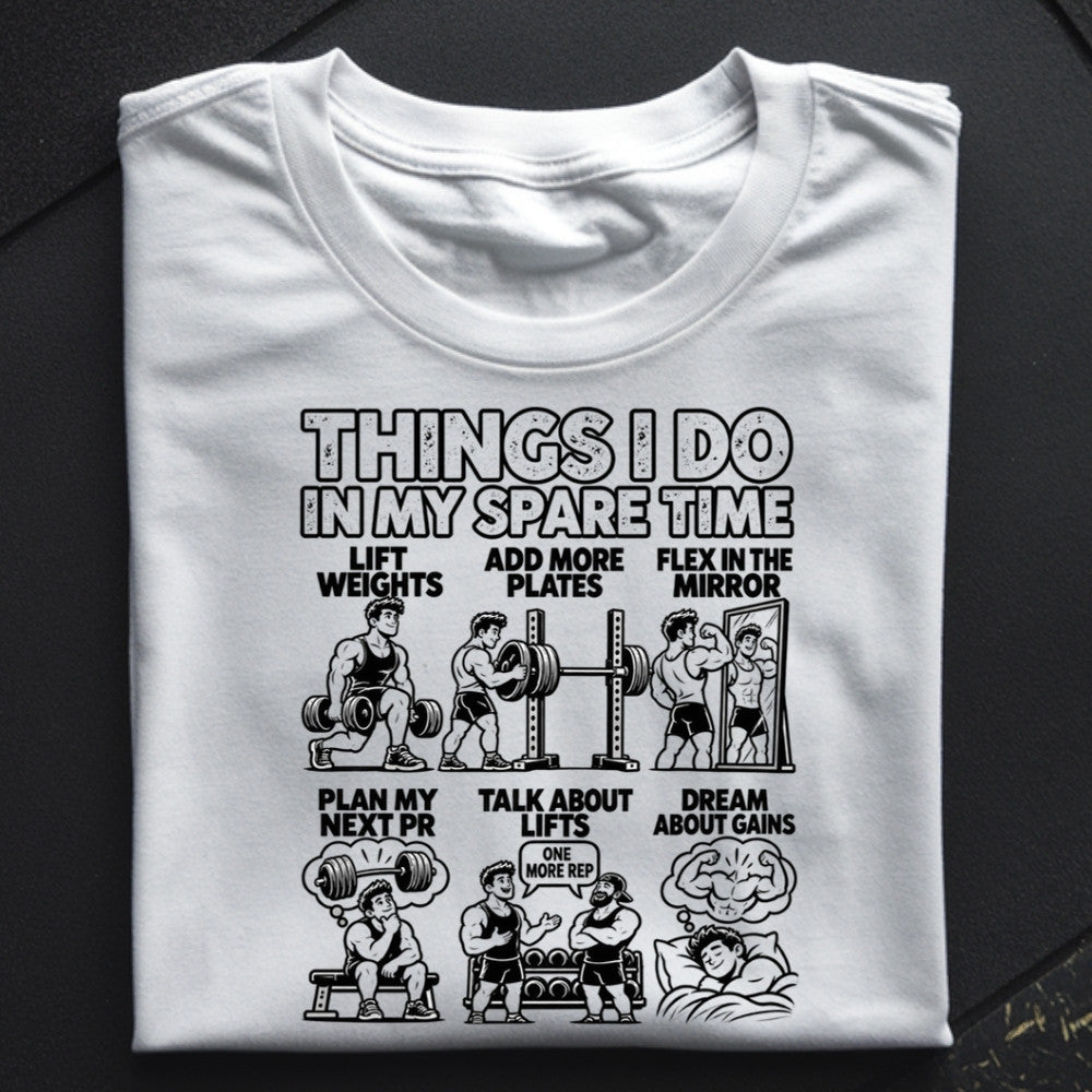 THINGS I DO Oversize Shirt Weiß