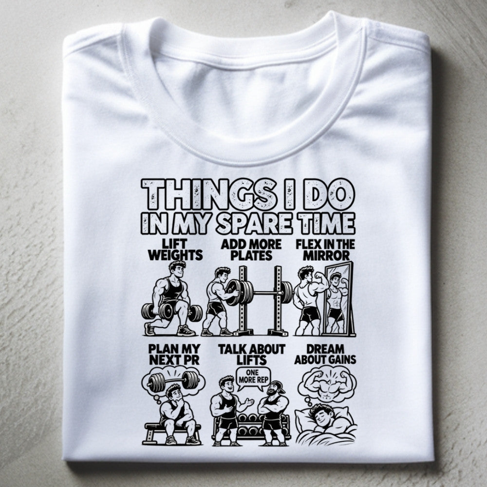 THINGS I DO Premium Shirt Weiß