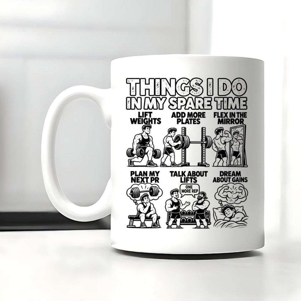 THINGS I DO Tasse Weiß