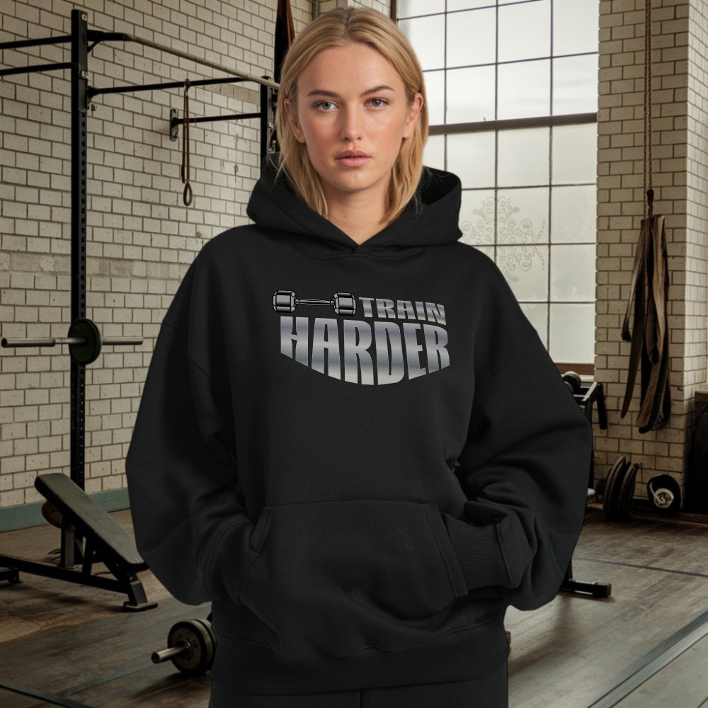 Train Harder Oversize Hoodie