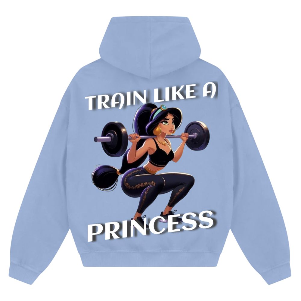 Train Like A Princess Oversize Zipper Hoodie