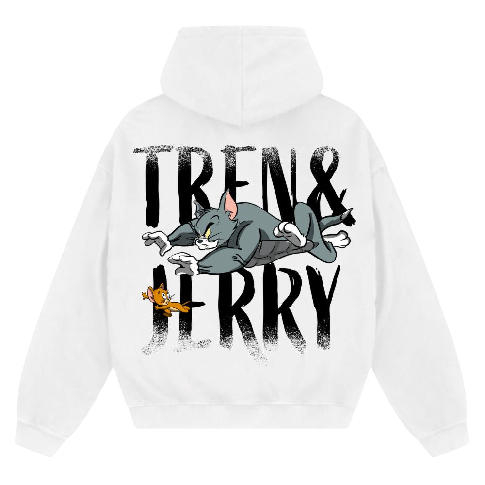 Tren & Jerry Oversize Zipper Hoodie