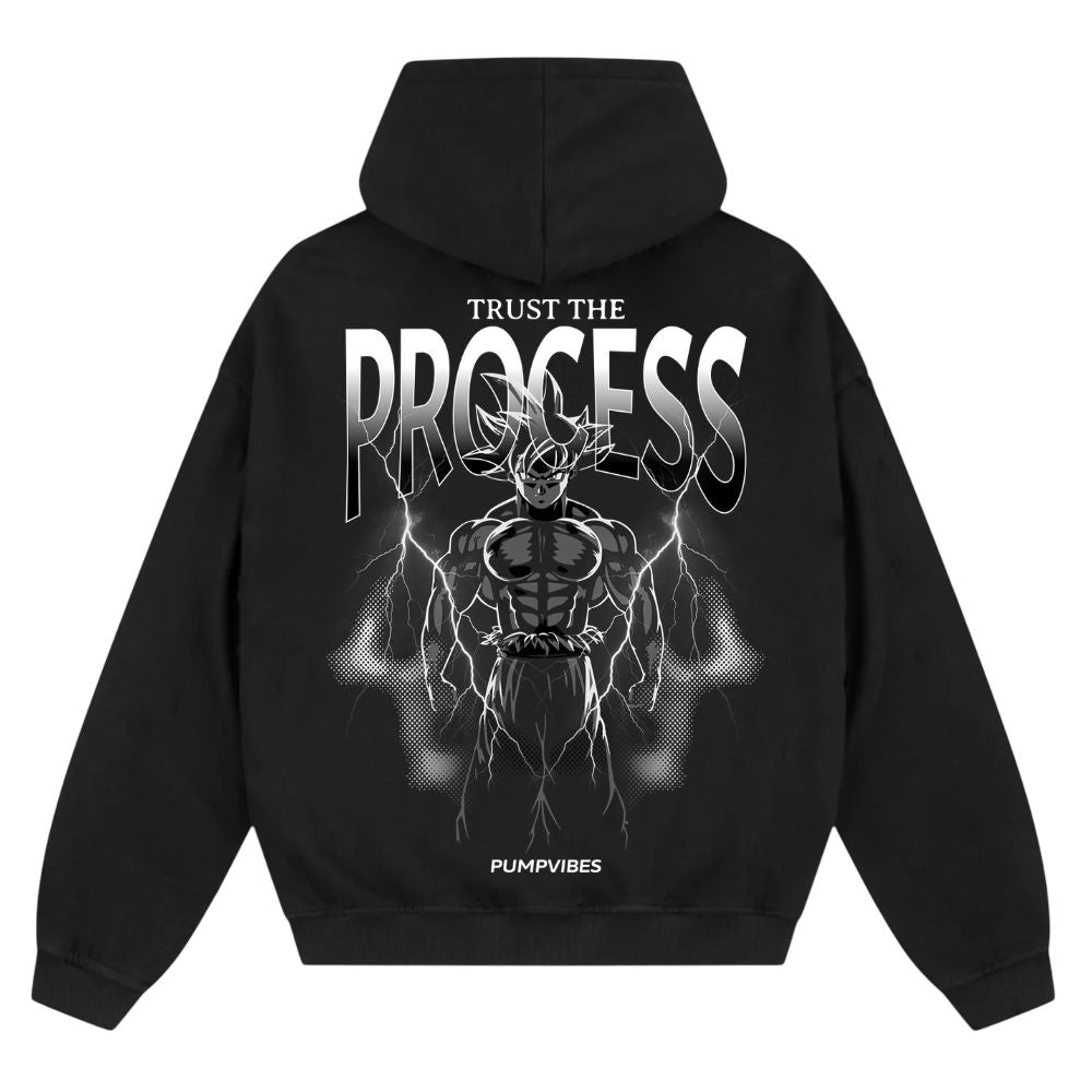 Trust The Process Oversize Zipper Hoodie