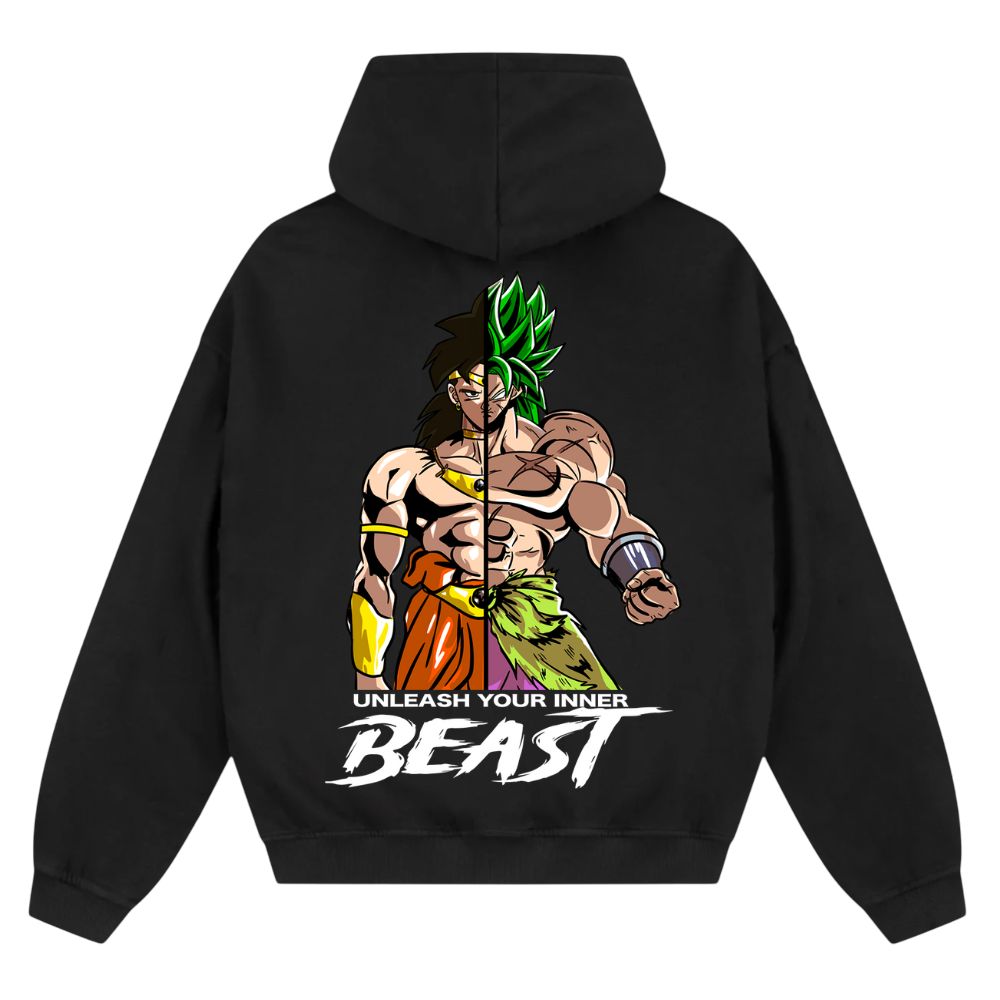 Unleash Your Inner Beast Oversize Zipper Hoodie