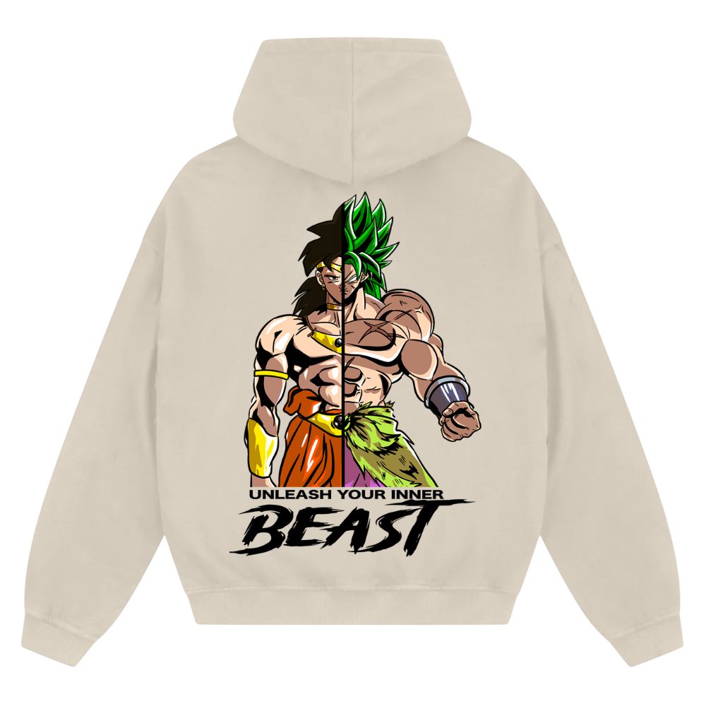 Unleash Your Inner Beast Oversize Zipper Hoodie