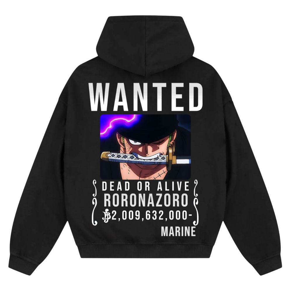 Wanted Zoro Oversize Zipper Hoodie