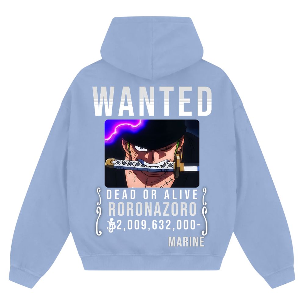 Wanted Zoro Oversize Zipper Hoodie