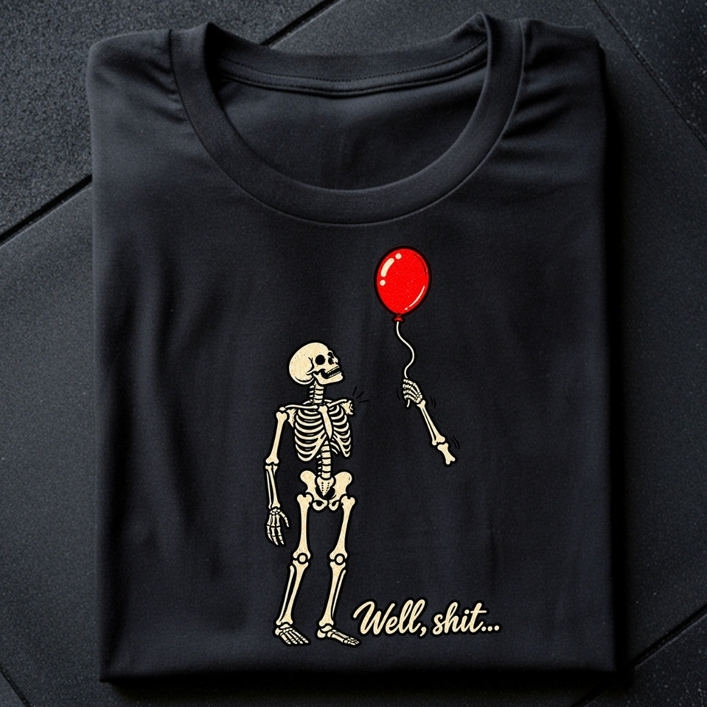 WELL SHIT Oversize Shirt Schwarz Frontprint